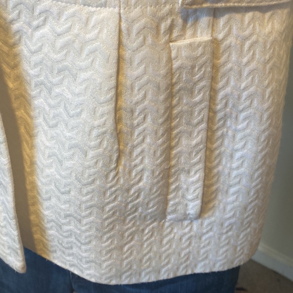 Pre-OWNED BANANA REPUBLIC WHITE SINGLE BREASTED JACKET - Picture 5 of 15